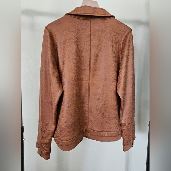 Grace & Lace Move Free Leather Like Camel Moto - Picture 5 of 12